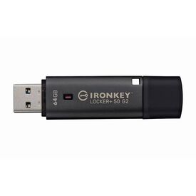 Kingston IronKey Locker+ 50 G2 64GB Encrypted USB Drive