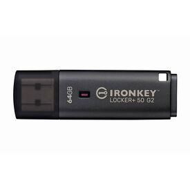 Kingston IronKey Locker+ 50 G2 64GB Encrypted USB Drive