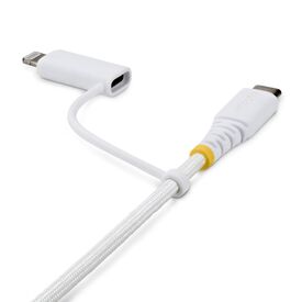 StarTech 2-in-1 USB-C to Lightning Cable 1m