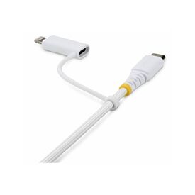 StarTech 2-in-1 USB-C to Lightning Cable 2m