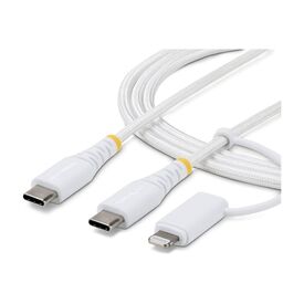StarTech 2-in-1 USB-C to Lightning Cable 2m
