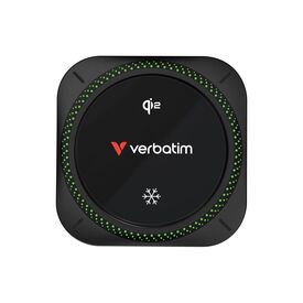 Verbatim Charge 'n' Drive Qi2 Magnetic Wireless Car Charger RGB