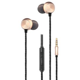 2GO In-Ear Stereo Headset Deluxe 3.5mm Black Gold