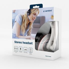 Gembird Stereo Headset Dual 3.5mm Mic White
