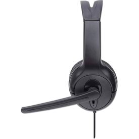 Manhattan Mono USB Headset USB-A Mic Black