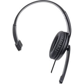 Manhattan Mono USB Headset USB-A Mic Black