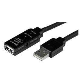 StarTech 25m USB 2.0 Active Extension Cable | USB-A M/F | Black