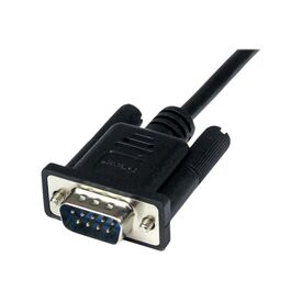 StarTech 2m DB9 RS232 Null Modem Cable Black
