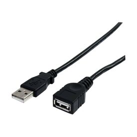 StarTech USB 2.0 Extension Cable 1.8m Black