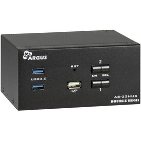 Inter-Tech AS-22HUS HDMI 2-Port KVM Switch Black