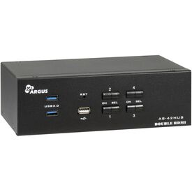 Inter-Tech IPC KVM Switch AS-42HUS HDMI 4K@60Hz 4-Port Black
