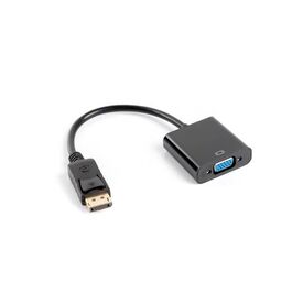 Lanberg AD-0002-BK DisplayPort to VGA Adapter Cable 0.2 m Black