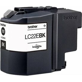 Brother LC22EBK Super High Yield black original ink LC22EBK