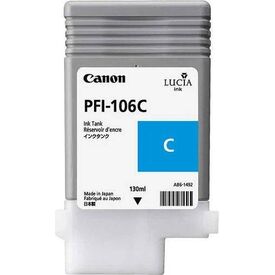 Canon PFI106 C 130 ml cyan original ink tank for 6622B001