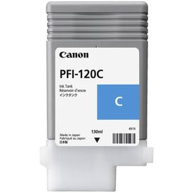 Canon PFI120 C 130 ml cyan original ink tank for 2886C001