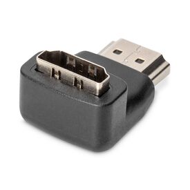 DIGITUS HDMI Adapter 90° Angled, HDMI Female to Male, Black