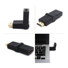 Equip HDMI Adapter 45° Rotating Connector Black