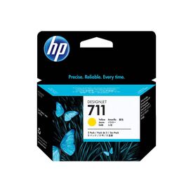 HP 711 3pack 29 ml yellow original DesignJet ink CZ136A