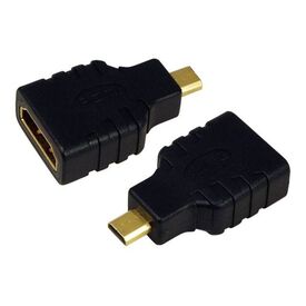 LogiLink HDMI Adapter HDMI Female to Micro HDMI Type D Male Black