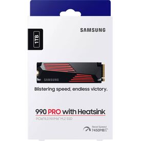 Samsung 990 PRO 1TB M.2 2280 PCIe 4.0 NVMe SSD Heatsink