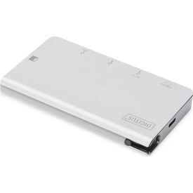 DIGITUS USB-C 6-Port Multiport Travel Dock HDMI 2x USB-A SD microSD PD