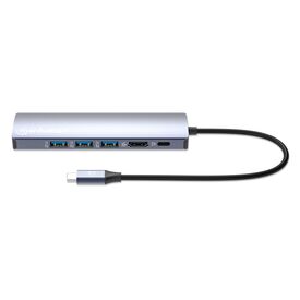 Manhattan 153959 USB-C 6-in-1 Dock HDMI 4K 60Hz GbE 100W