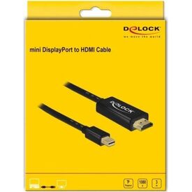 Delock Adapter cable Mini DisplayPort male to HDMI male 3 83700