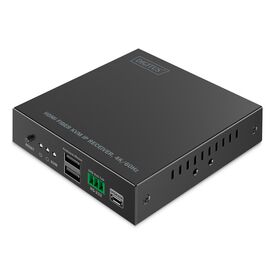 DIGITUS HDMI Fiber IP Receiver 4K/60Hz schwarz / Cable / Digital/Display/Video / KVM / 300 m / Fiber Optic | DS-55349