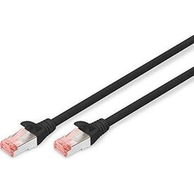DIGITUS CAT 6 S/FTP Patch Cord LSZH 1 m Black
