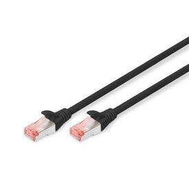 DIGITUS CAT 6 S/FTP Patch Cord LSZH 1 m Black