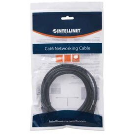 Intellinet Cat6 U/UTP Network Patch Cable 0.5 m Black RJ45 to RJ45