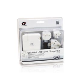 Conceptronic 15.5W Universal USB Travel Charger Kit