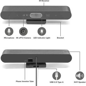 DIGITUS 4K All-in-One Video Bar Mini USB-C ePTZ AI