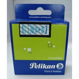 Pelikan 45801 DYMO D1 Compatible Label Tape Blue on Clear