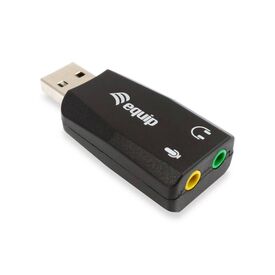 equip USB Audio Adapter | External Sound Card | Black