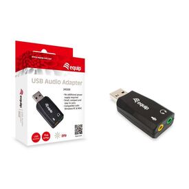 equip USB Audio Adapter | External Sound Card | Black