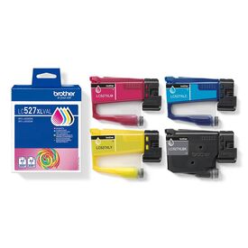 Brother LC527XLVAL High Yield Ink Cartridge Value Pack CMYK