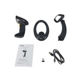 Equip 351029 Wireless 2D Dual Mode Barcode Scanner with Stand Black