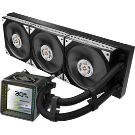 ASRock Steel Legend Dark 360 LCD AIO Liquid CPU Cooler