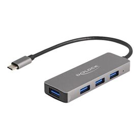 Delock 4-Port USB 5 Gbps USB-C Hub | Grey