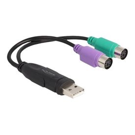 Delock 61051 USB to PS/2 Adapter 17cm
