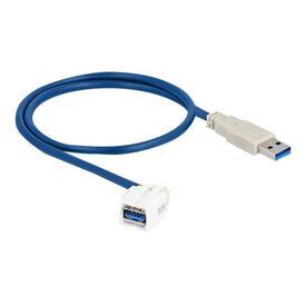 Delock Keystone Module USB 5 Gbps Type-A Female to Type-A Male | White