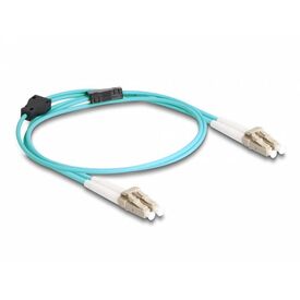 Delock LC Duplex to LC Duplex OM3 1 m Fibre Optical Cable