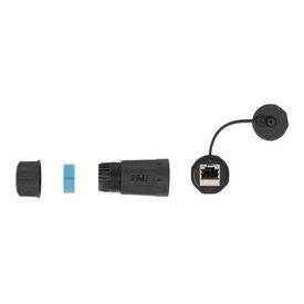 Delock RJ45 Coupler Cat.6A STP IP68 Black