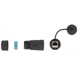 Delock RJ45 Coupler Cat.6A STP IP68 Black