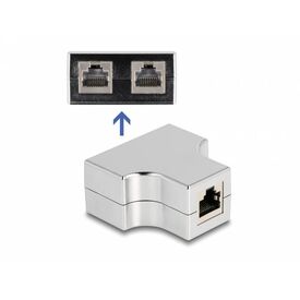 Delock RJ45 Splitter / T-Adapter Cat.5e STP