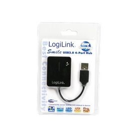 LogiLink Smile USB 2.0 4-Port Hub Black