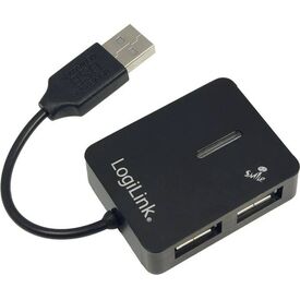 LogiLink Smile USB 2.0 4-Port Hub Black