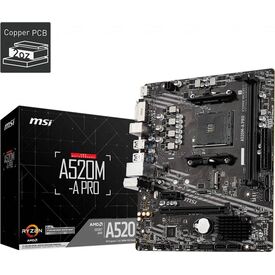 MSI A520M-A PRO Micro-ATX AM4 DDR4 Motherboard