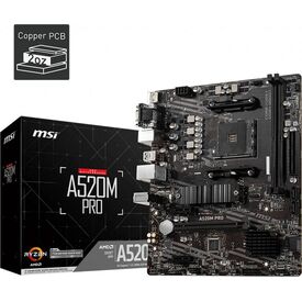 MSI A520M PRO AM4 A520 mATX Motherboard